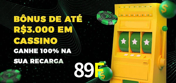 89F melhor bônus de depósito