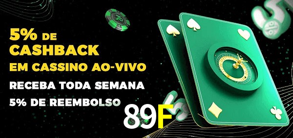 Promoções do cassino ao Vivo 89F